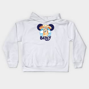 Bluey and Bingo Family Birthday , Kids Party Kids Hoodie